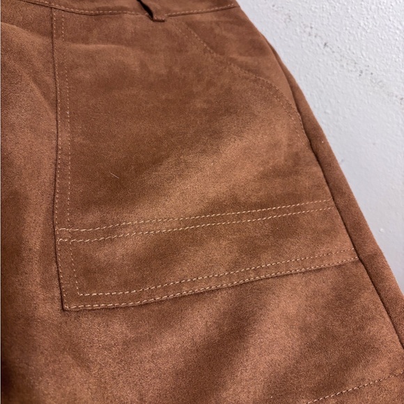 Hinge by Nordstrom Faux Suede Mini Skirt - Picture 3 of 12